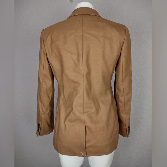 J.Crew $248 Helena blazer in wool-blend flannel Camel Size 4 - Picture 5 of 16